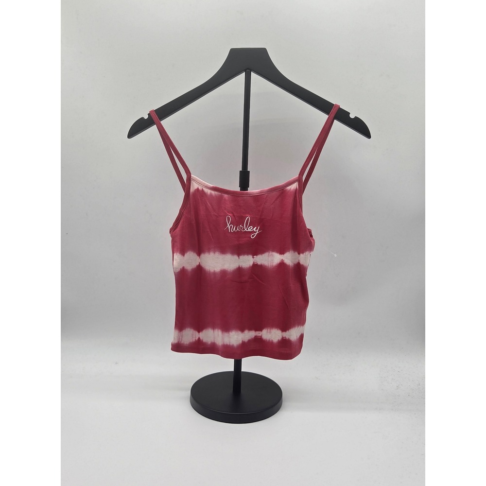 Hurley Women's XS Pink White Tie Dye Strappy Cami Tank Top NWT 101-422